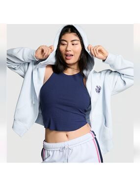 New Victoria secret Ivy Fleece Campus Full-Zip Hoodie